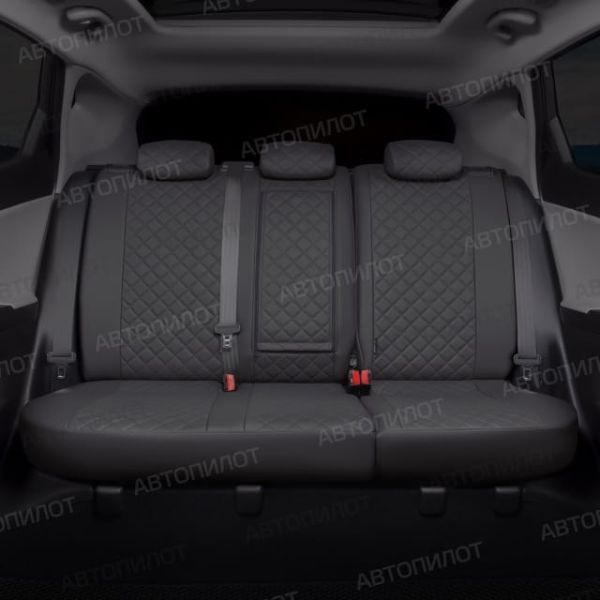 Чехлы Автопилот Экокожа Ромб на Москвич 3 (2022+)