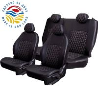 Чехлы Экокожа Турин Ромб на Lifan X60 2012-2018 г.в. Чехлы Экокожа Турин Ромб на Lifan X60 2012-2018 г.в.